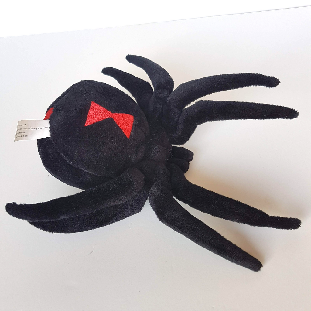 Elka Australian REDBACK SPIDER 21cm Arachnid Soft Toy Plush Stuffed Animal Bug7