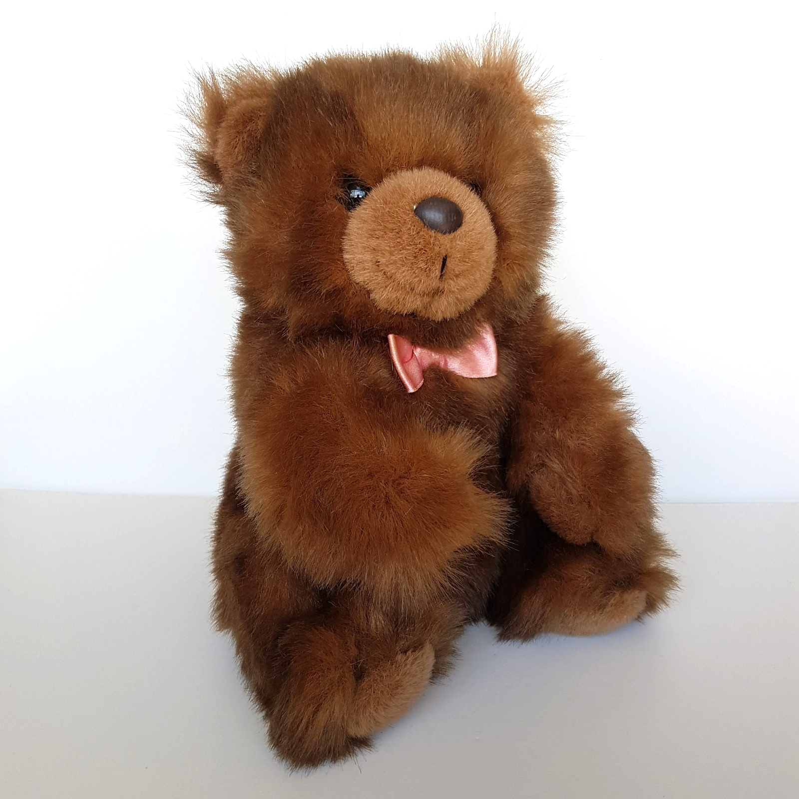 VTG Gina Toys TEDDY BEAR 29cm Stuffed Animal Bow Soft Toy Collectible Bear Cute1