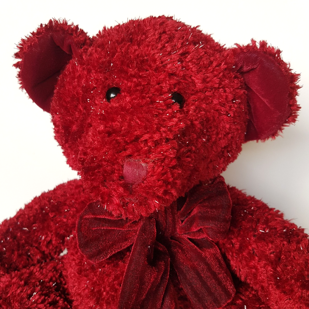 Russ ROSETTA SPARKLE RUBY Teddy Bear Plush Stuffed Animal Soft Toy Christmas Toy3