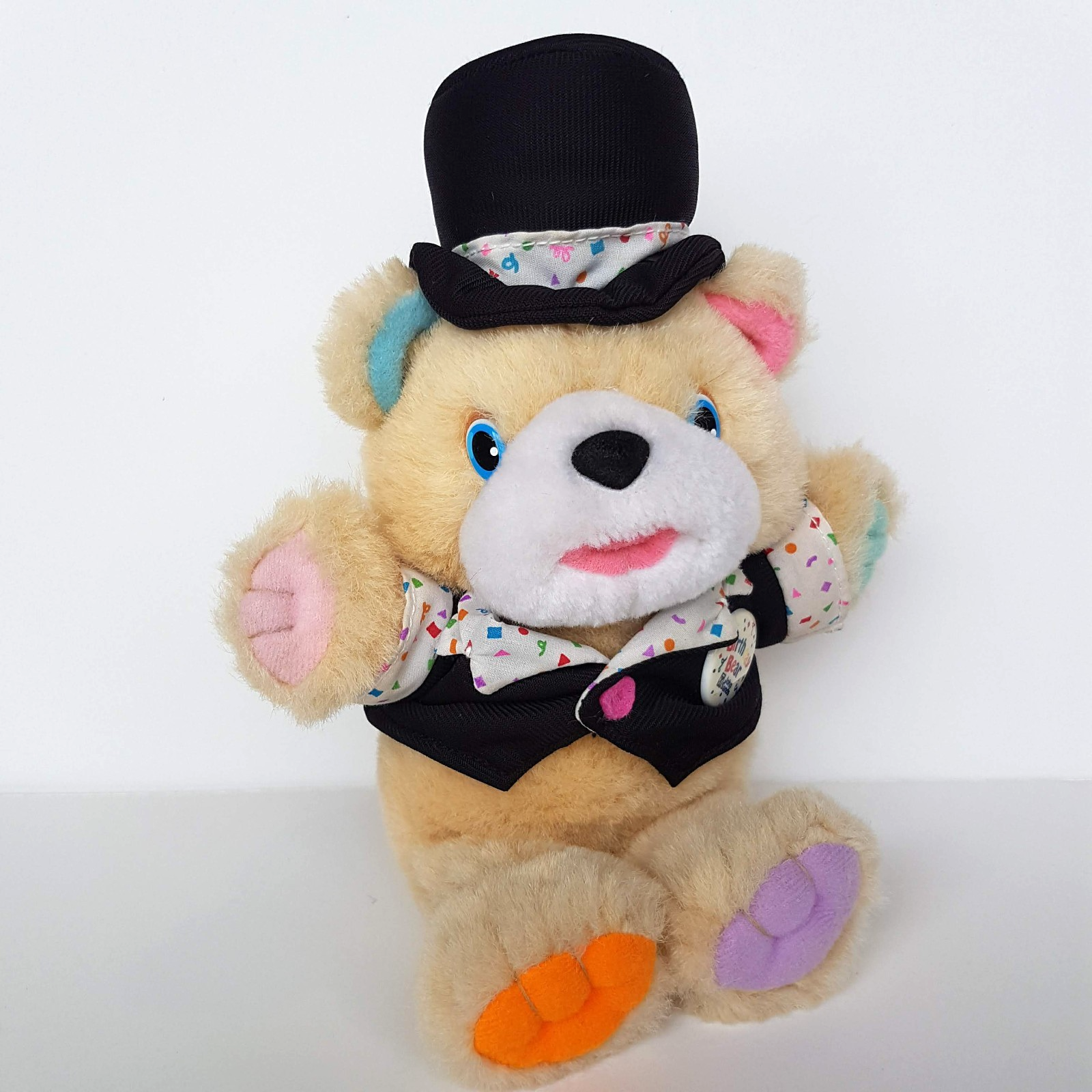 John Sands BIRTHDAY BEAR Teddy Bear 24cm Plush Stuffed Animal Celebrate Soft Toy0