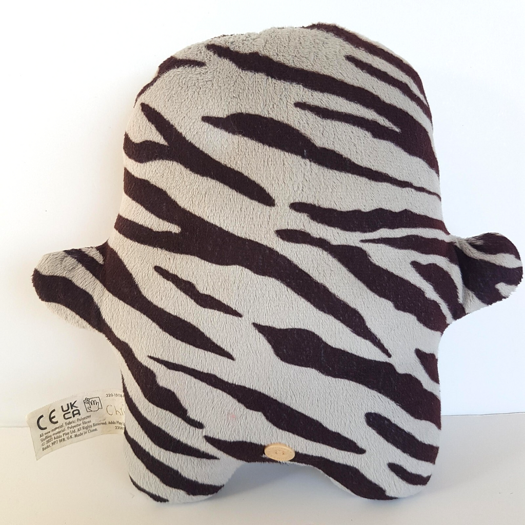 Fuggler OOGAH BOOGAH ZEBRA Funny Ugly Monster Plush Tongue Teeth Stripe Scary6