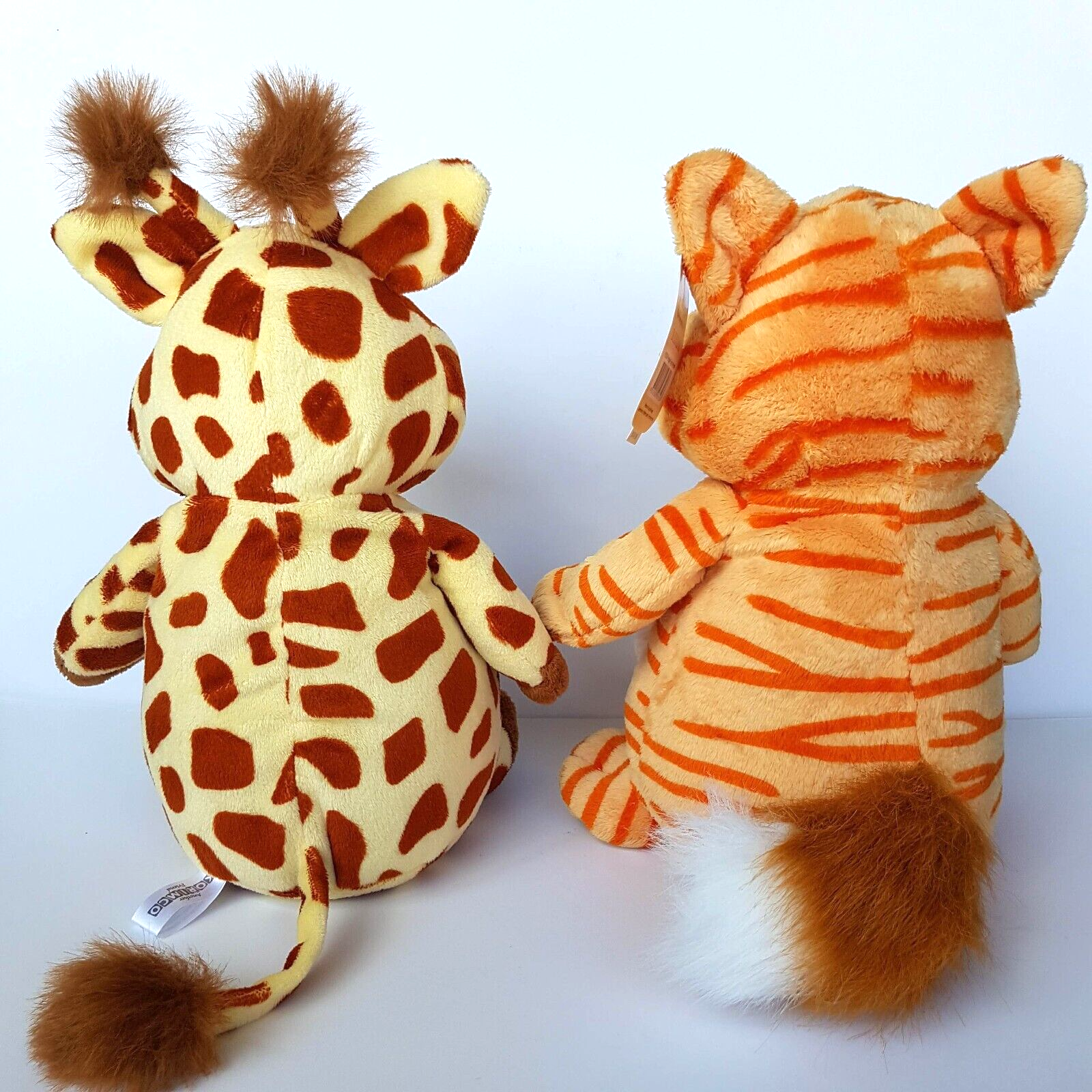 Korimco GIRAFFE + GINGER CAT Plush 28cm Soft Toy Stuffed Animal Belly Button7