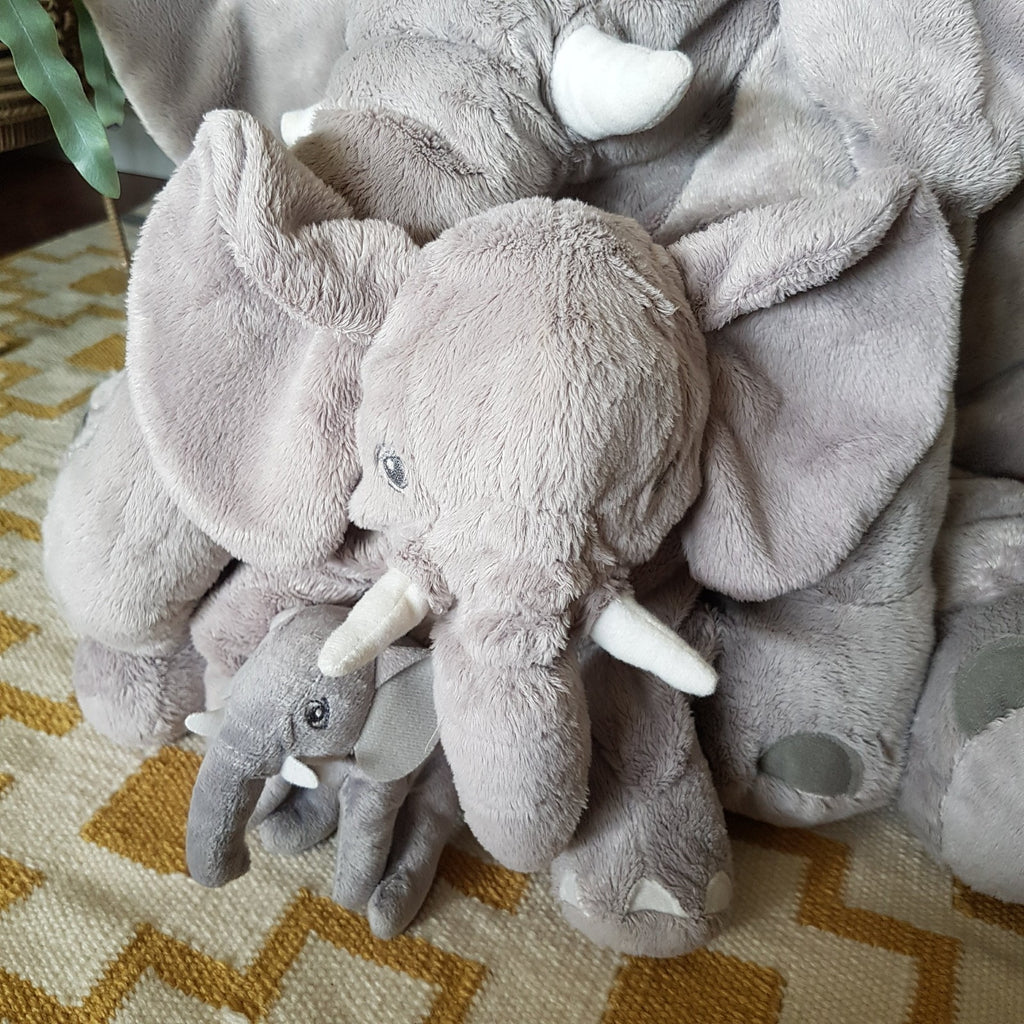 Ikea LARGE ELEPHANT MUM & BABY 57cm long Plush Soft Toy Safari Stuffed Animal1