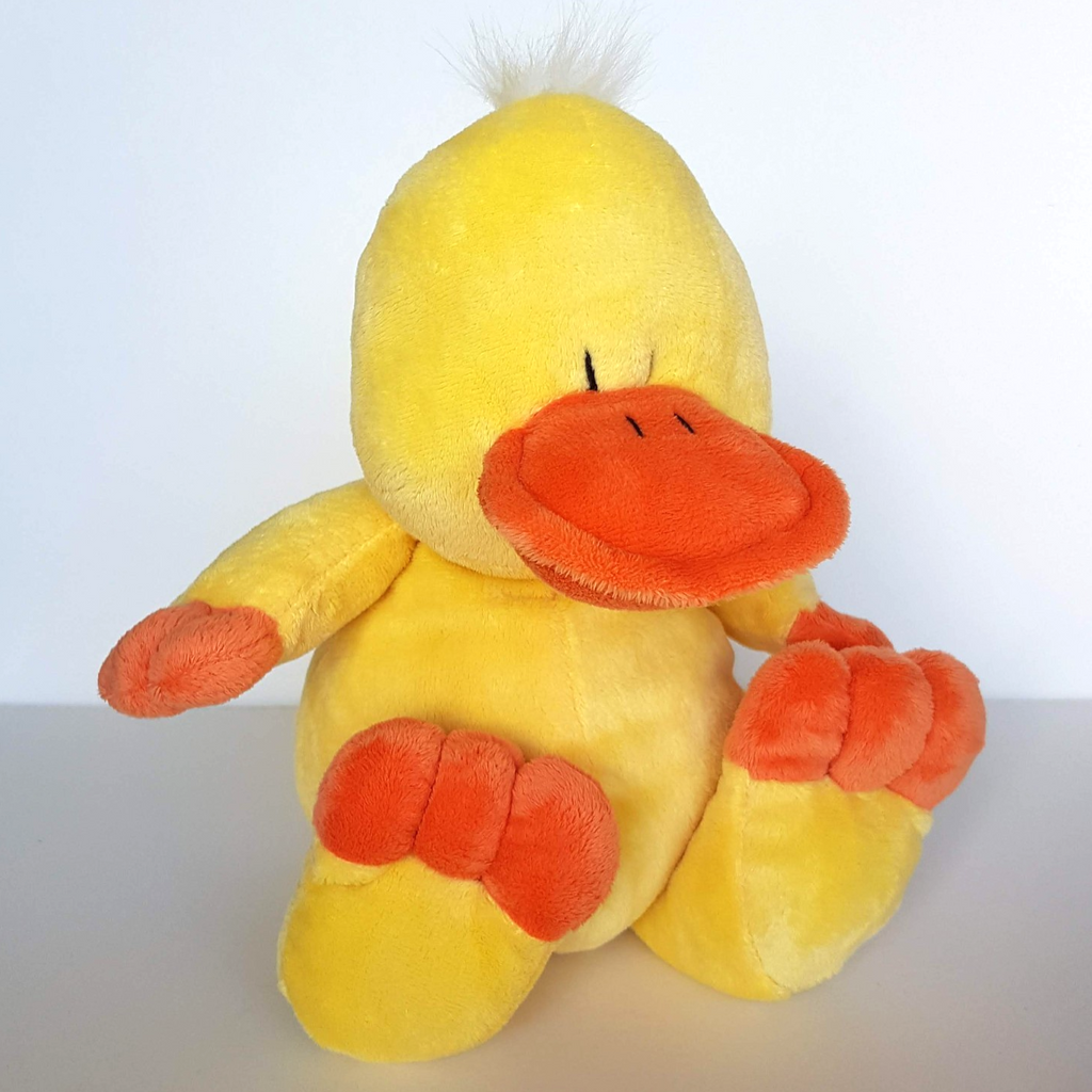 Cute FLOPPY YELLOW DUCK Plush Bird Soft Toy 36cm Farm Stuffed Animal Beanbag Toy0