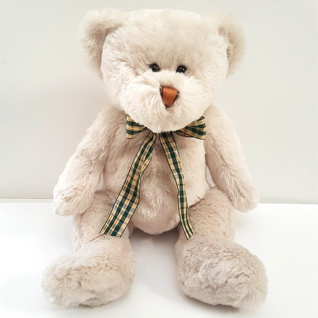 Large Teddy & Friends CREAM Teddy Bear 40cm Plush Stuffed Animal Cuddly Soft Toy0