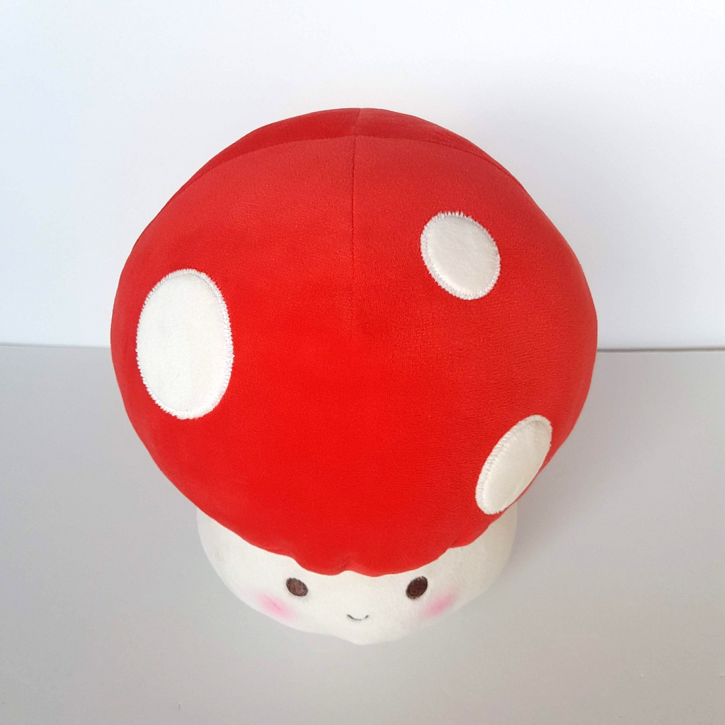 Miniso SPOTTED MUSHROOM Plush 22cm Soft Toy Stuffed Animal Fungi Character Cute3