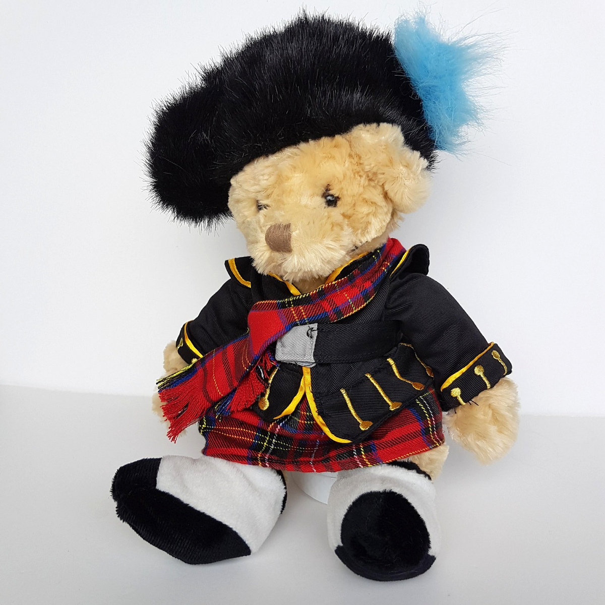 Russ SCOTTISH PIPER BEAR Teddy Bear 29cm Plush Plaid Stuffed Animal Soft Toy2