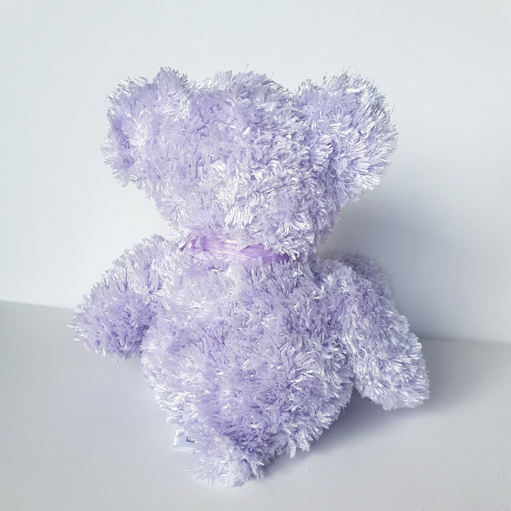 Korimco PURPLE LAVENDER TEDDY BEAR 32cm Plush Soft Toy Stuffed Animal Floppy8