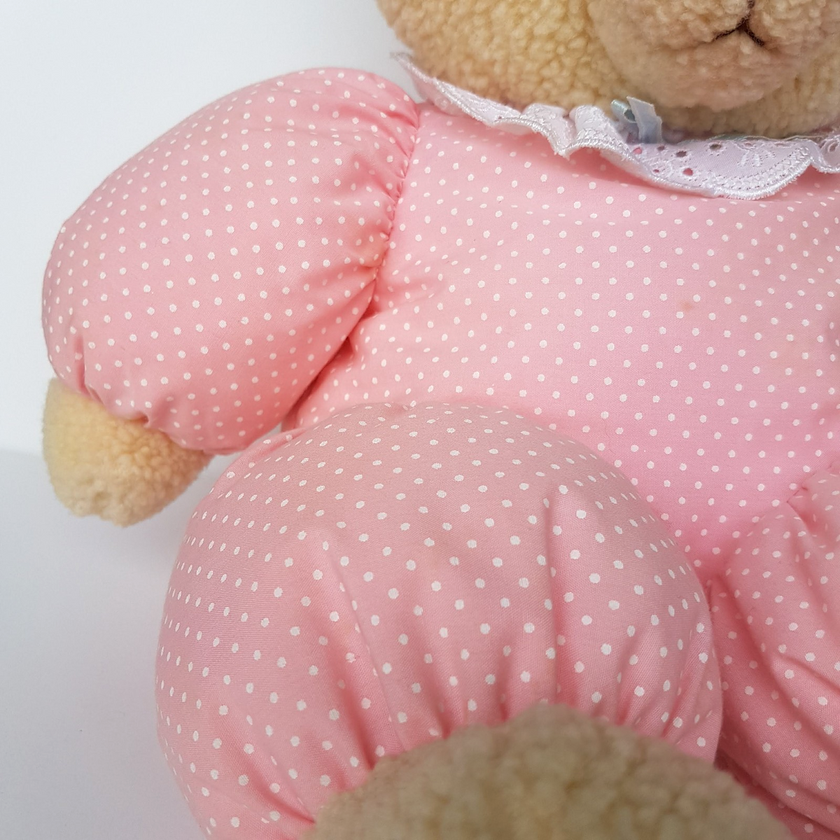Vintage DAKIN PUFFY TEDDY BEAR Plush 40cm Fraser Group Stuffed Animal Soft Toy5