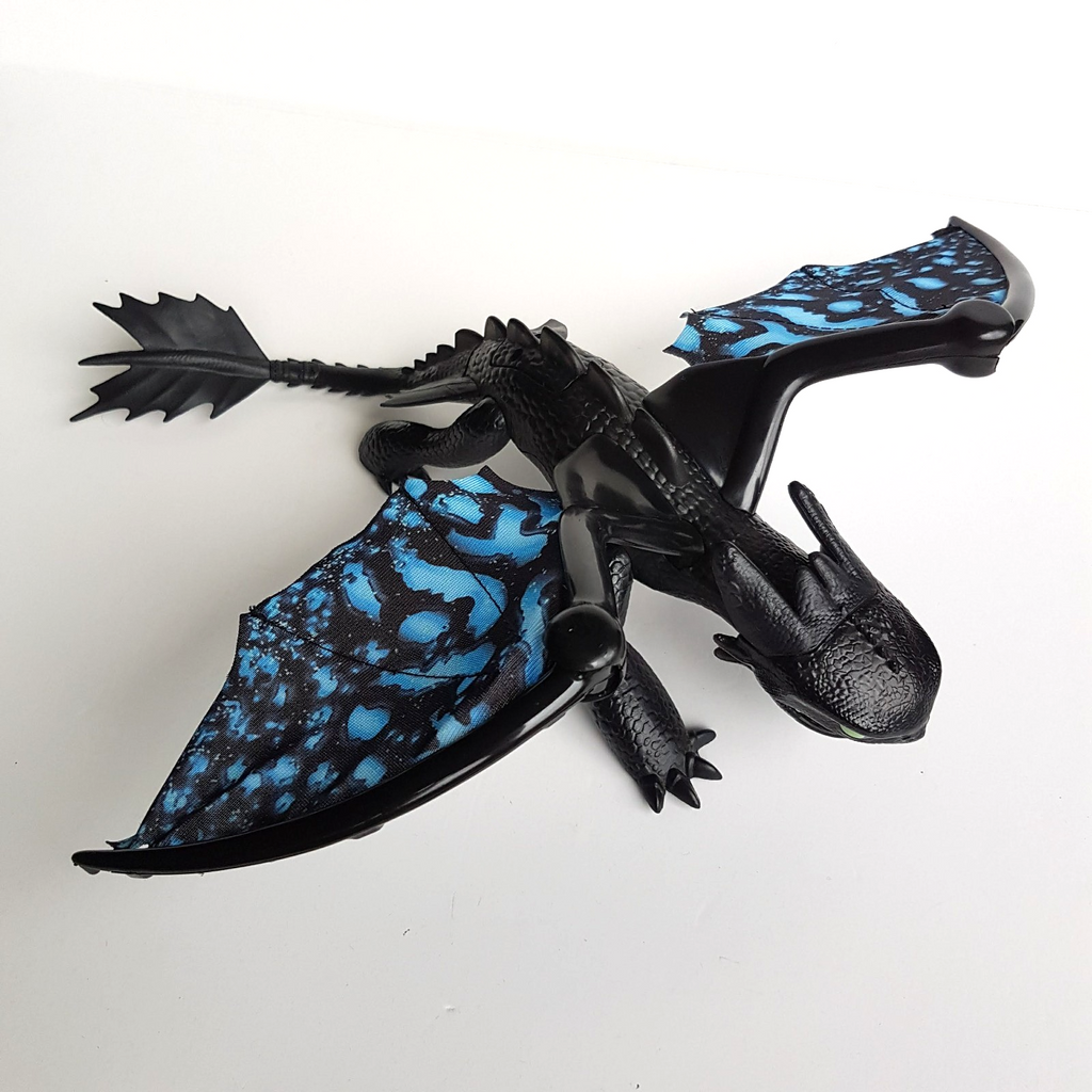 How To Train Your Dragon TOOTHLESS Light Sound Action Figure WORKS Dragon Toy0