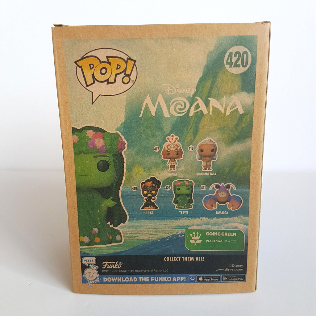 Funko Pop Disney TE FITI FLOCKED Moana 420 Special Edition Green Flower Bobble2