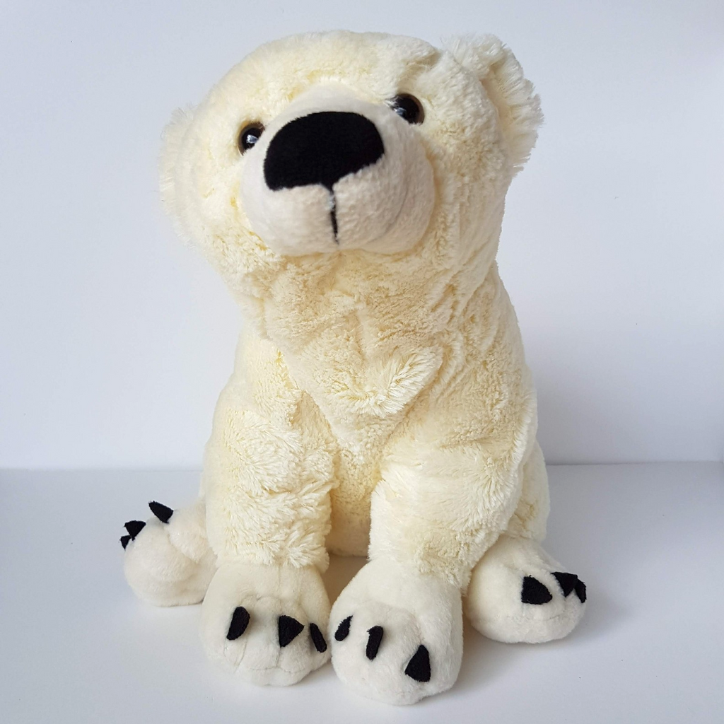 Sea World POLAR BEAR 30cm Plush Stuffed Animal Wild Soft Toy Snow Animals Cute3
