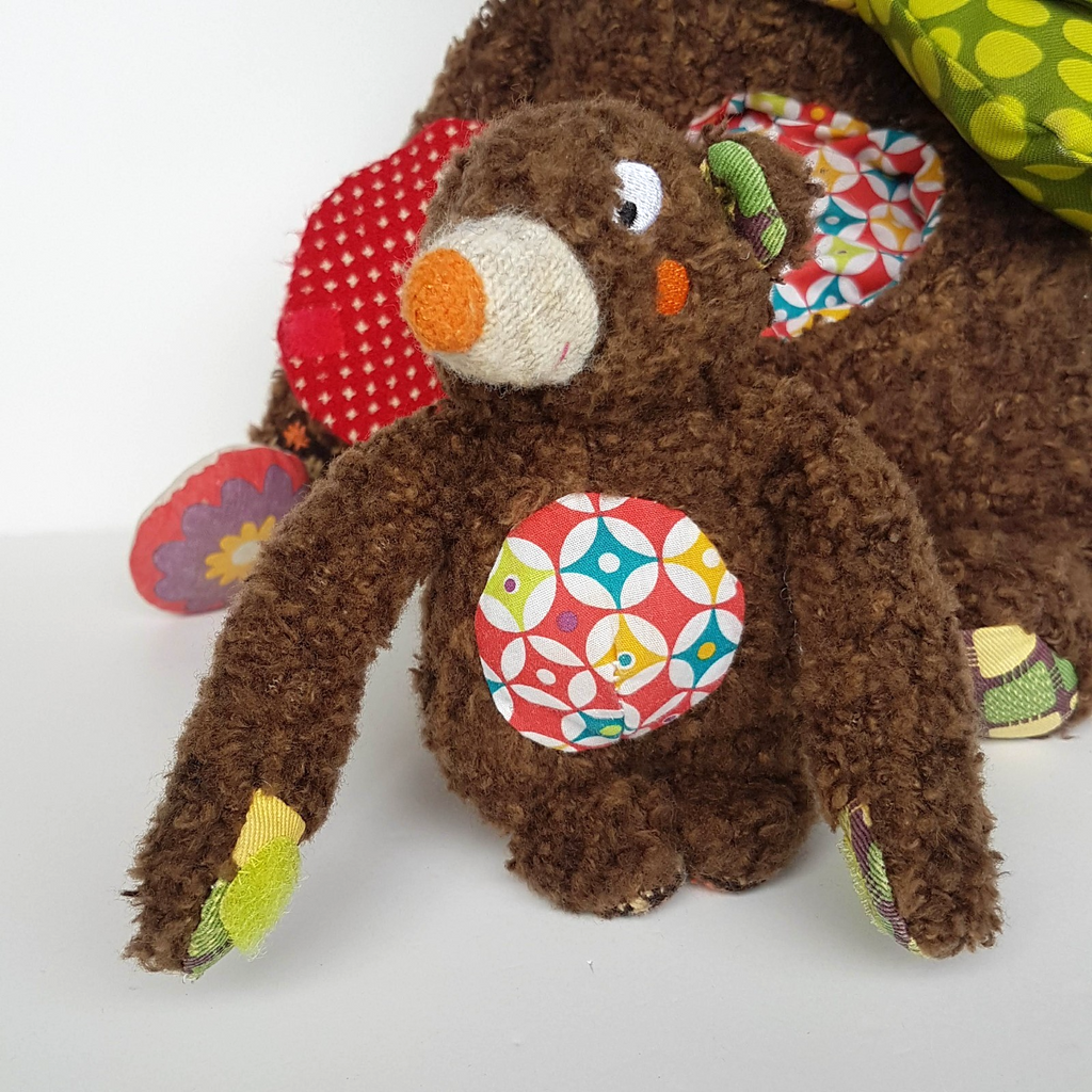 Ebulobo MUM & BABY BEAR Activity 37cm Plush Stuffed Animal Soft Toy Crinkle5