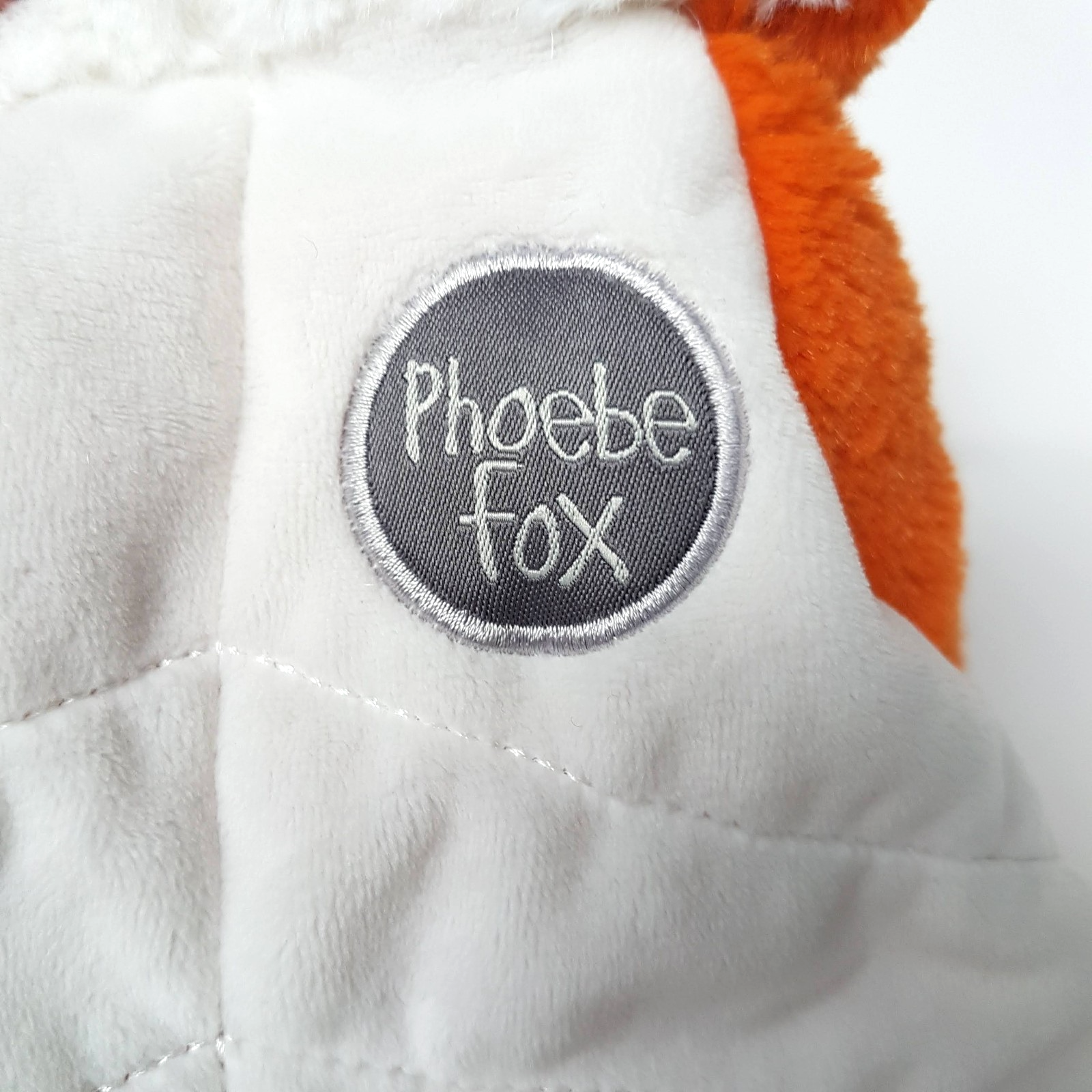 O.B Designs PHOEBE FOX Plush Comforter Lovey Security Blanket Hanger Orange Cute6
