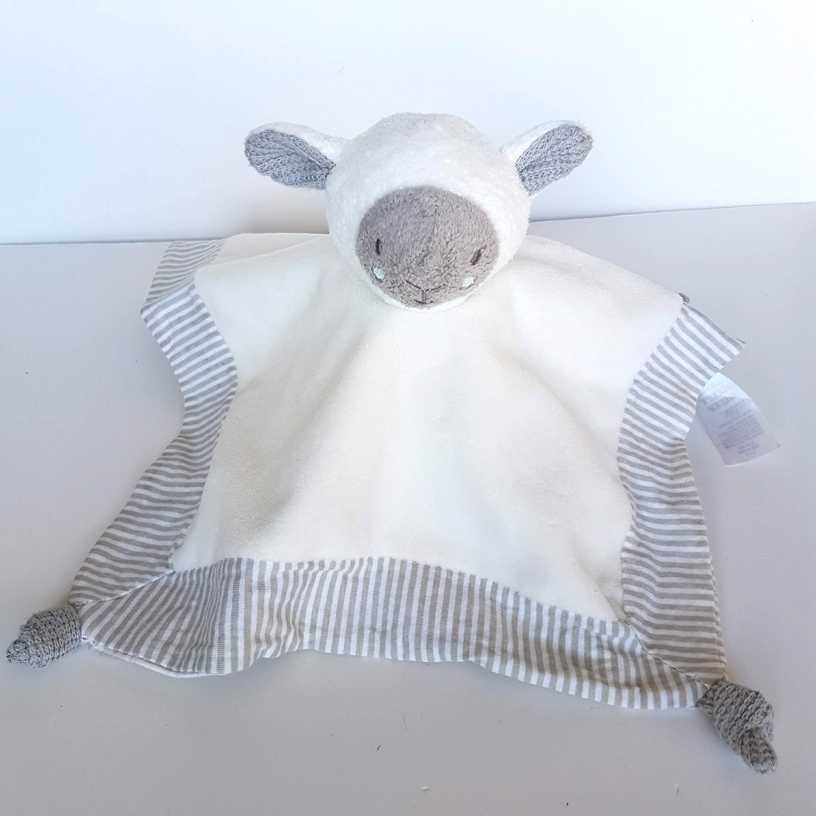 Cuddly Blanket SLEEPY SHEEP Lamb Rattle Lovey Plush Security Comforter Soft Toy1