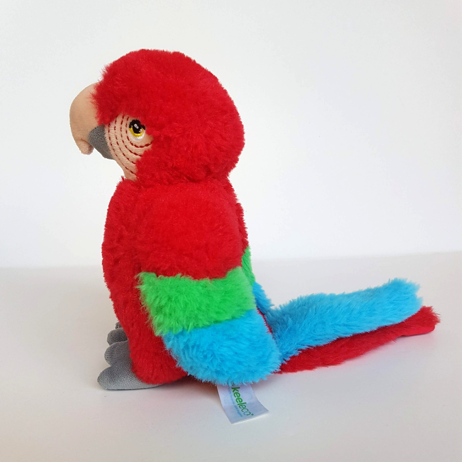 Keel RED PARROT MACAW 18cm Bird Stuffed Animal Soft Toy Red Cute Zoo Birds3