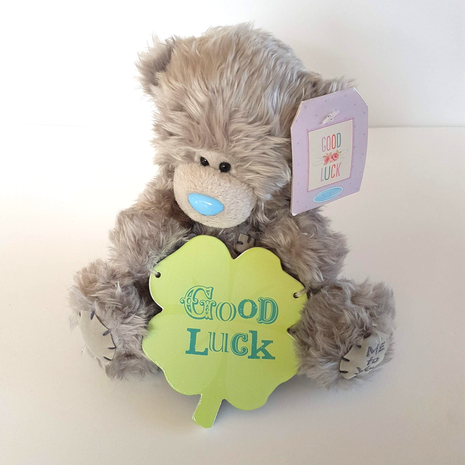 Tatty Teddy GOOD LUCK BEAR 4 Leaf Clover 14cm ME TO YOU Plush Stuffed Animal Toy1