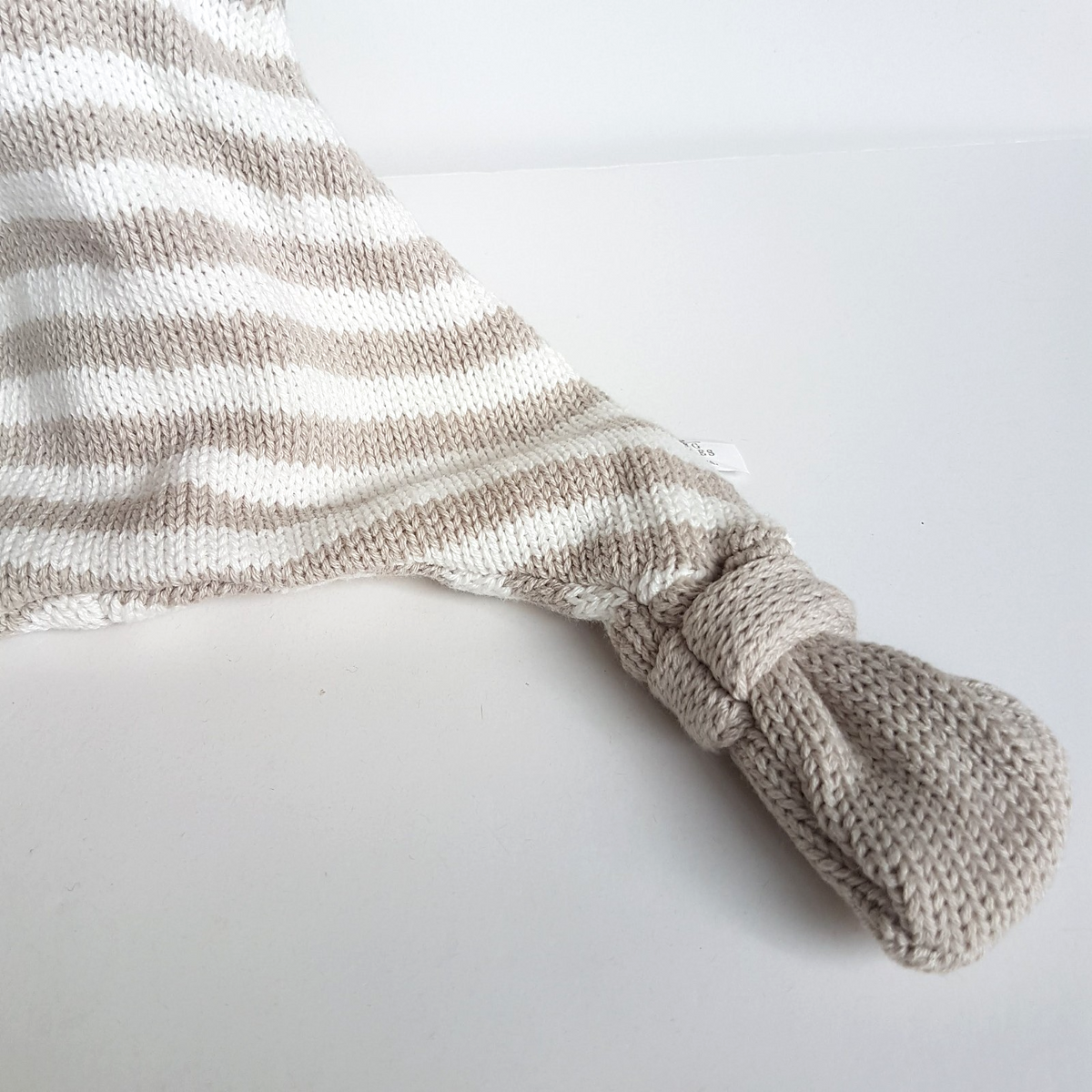 Living Textiles KNIT ELEPHANT Lovey Security Comforter Sleep Toy Soft Toy Stripe3