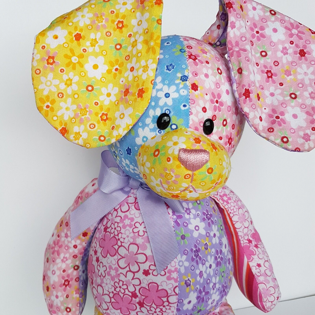 Gund FANCIFUL COLLECTION Bunny Rabbit 42cm Patchwork Plush Stuffed Animal Toy5