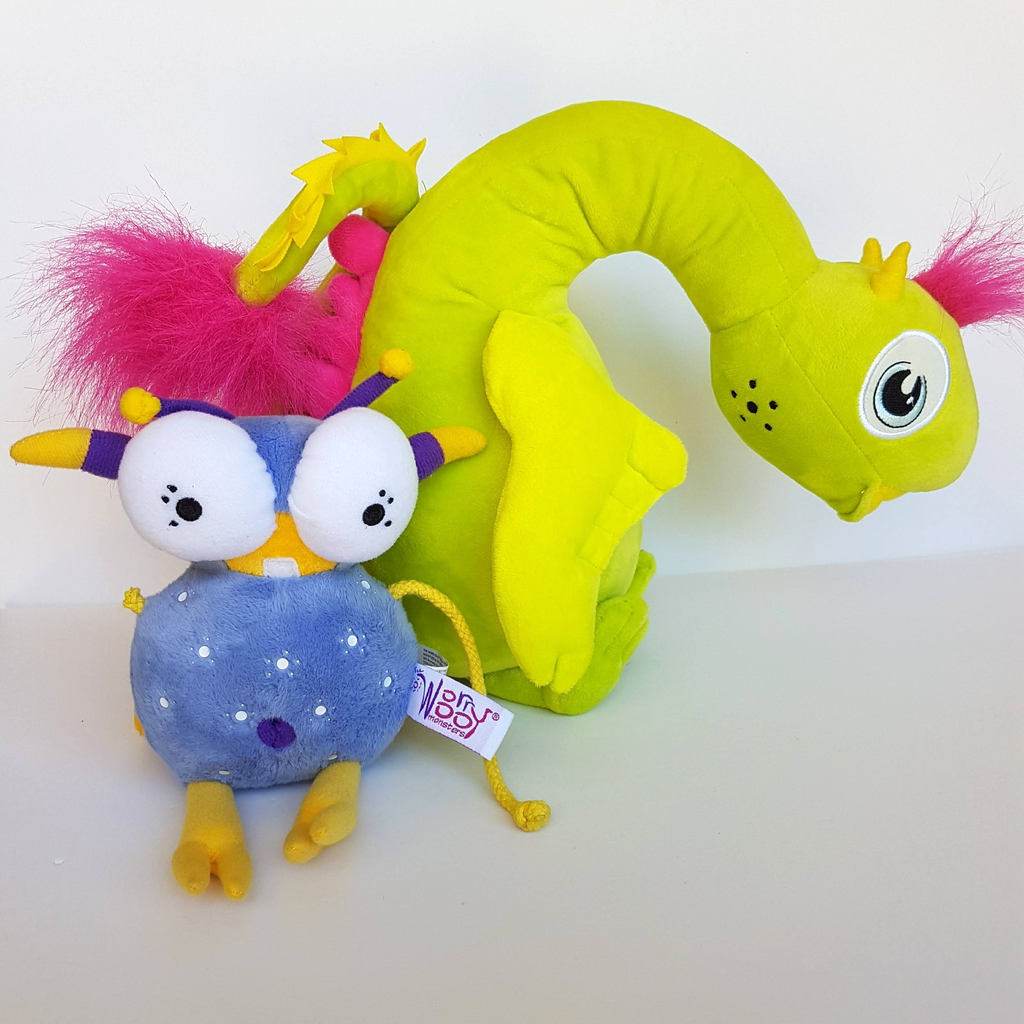 Worry Woo MONSTERS NOLA & THE WORRY BUG *damaged Plush Soft Toy Stuffed Animal0