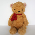 Tiger Tribe TEDDY BEAR Plush 30cm Stuffed Animal Super Soft Toy Red Scarf Cuddly0