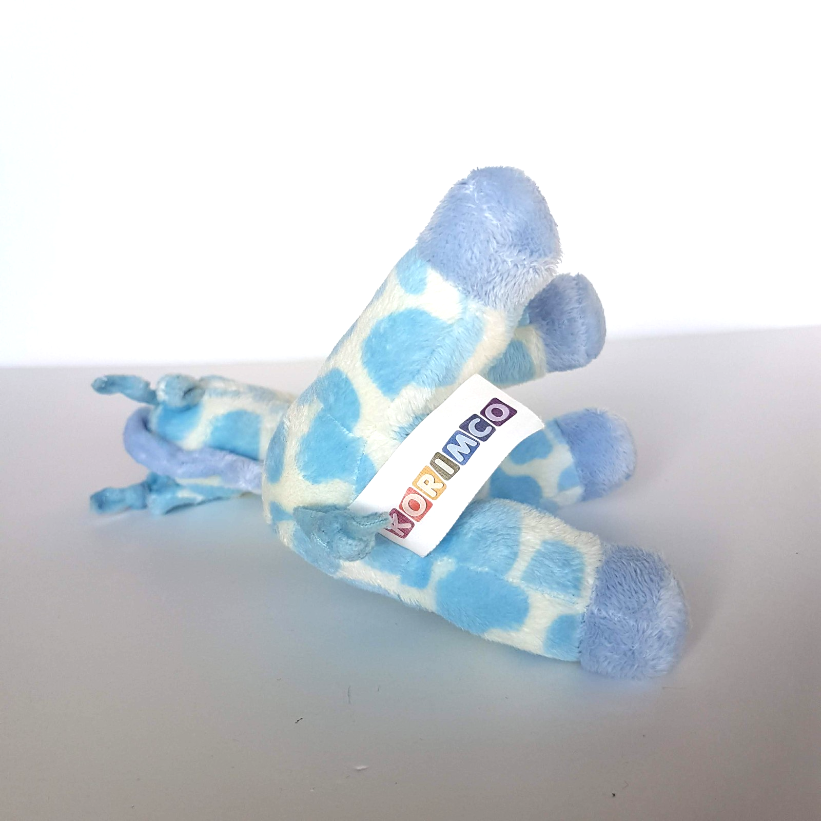 Korimco BLUE GIRAFFE RATTLE Plush Lovey Stuffed Animal Comforter Soft Toy Cute6