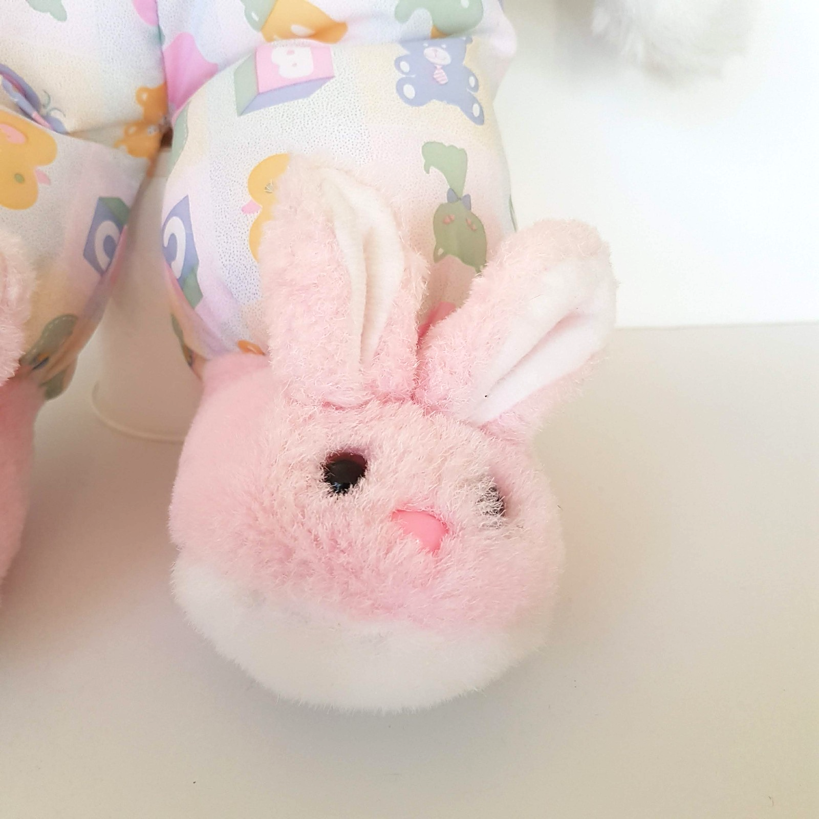 RARE Vintage Interpur BEDTIME BEAR Bunny Slippers 46cm Plush Soft Toy Rare Retro6