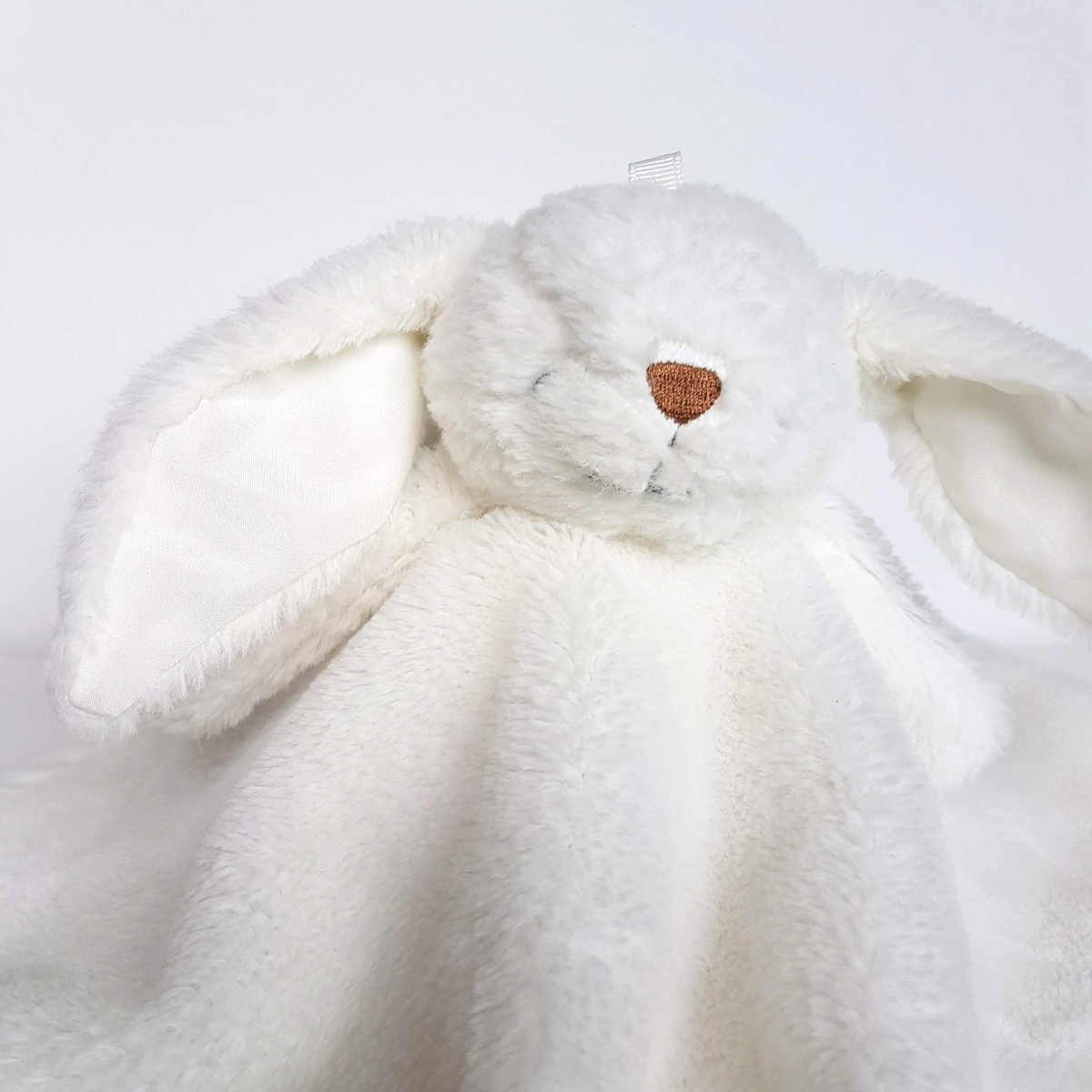 Baby Baby WHITE BUNNY Lovey Plush Security Blanket Comforter Sleep Soft Toy Cute1