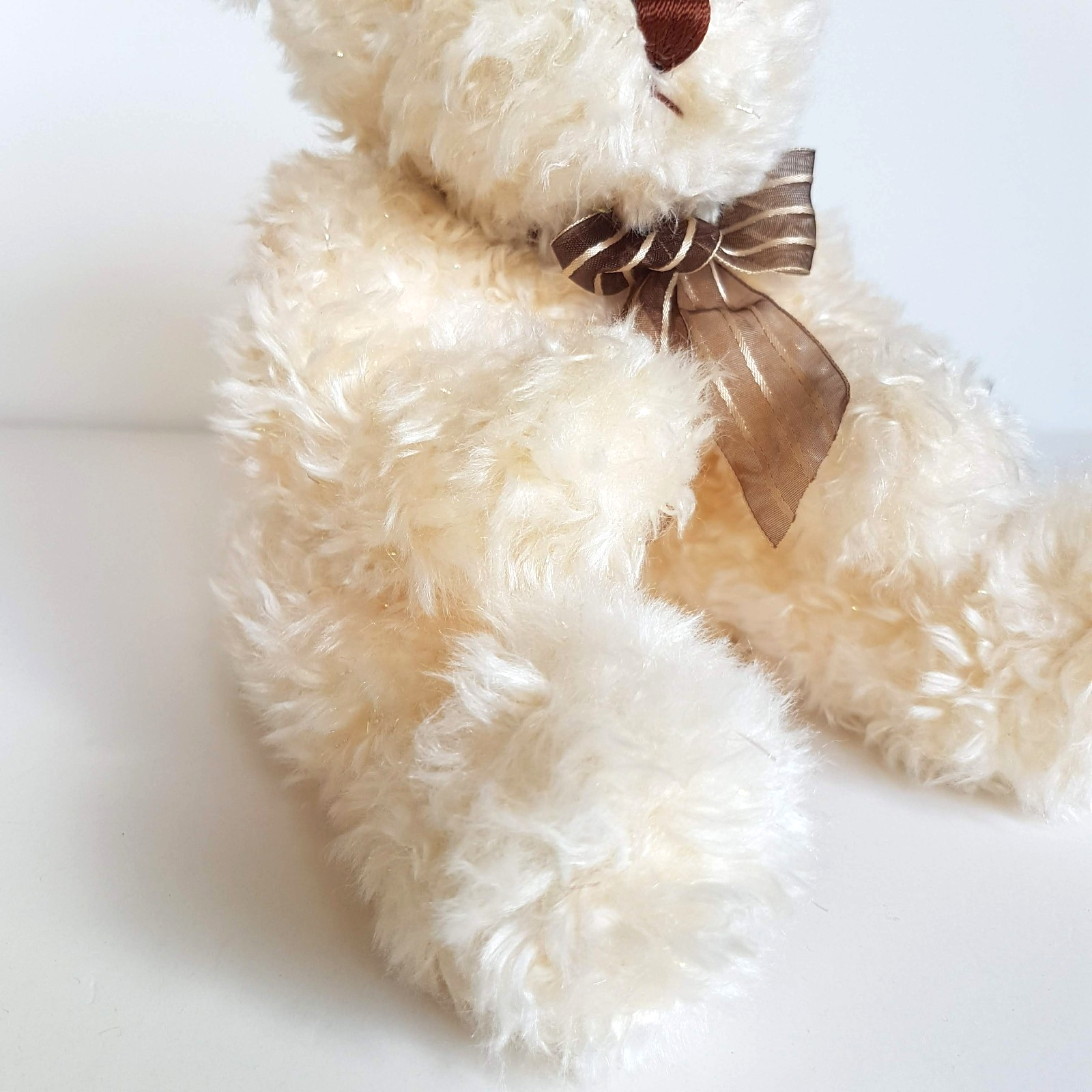 Aurora GLITTER BEAR Plush Teddy Bear 30cm Floppy Soft Toy Stuffed Animal Foil3