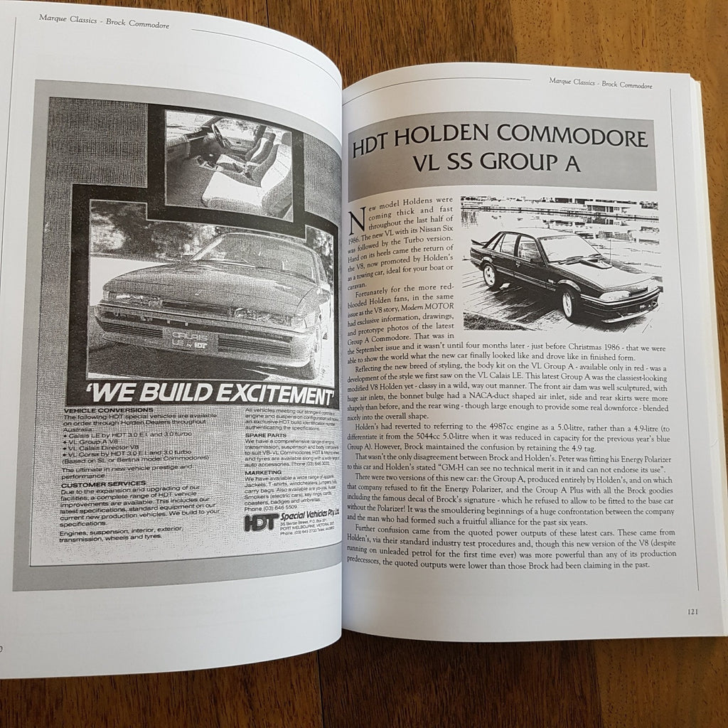 Peter BROCK COMMODORE PB Book Barry Lake Muscle Car Bathurst Holden Racing HDT9