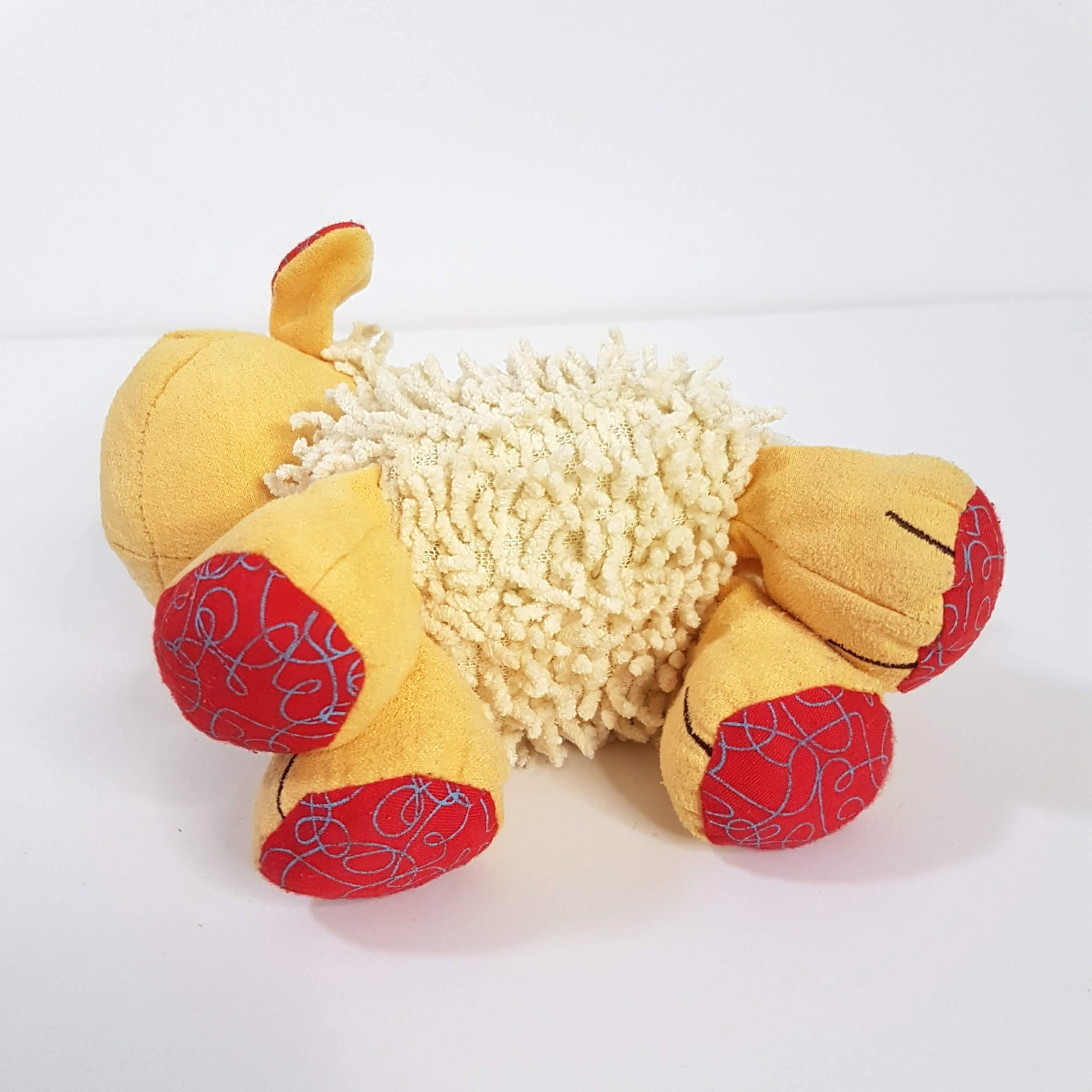 Blossom Farm LAMB BABY RATTLE Chamois Activity Toy Stuffed Animal Soft Toy ELC9