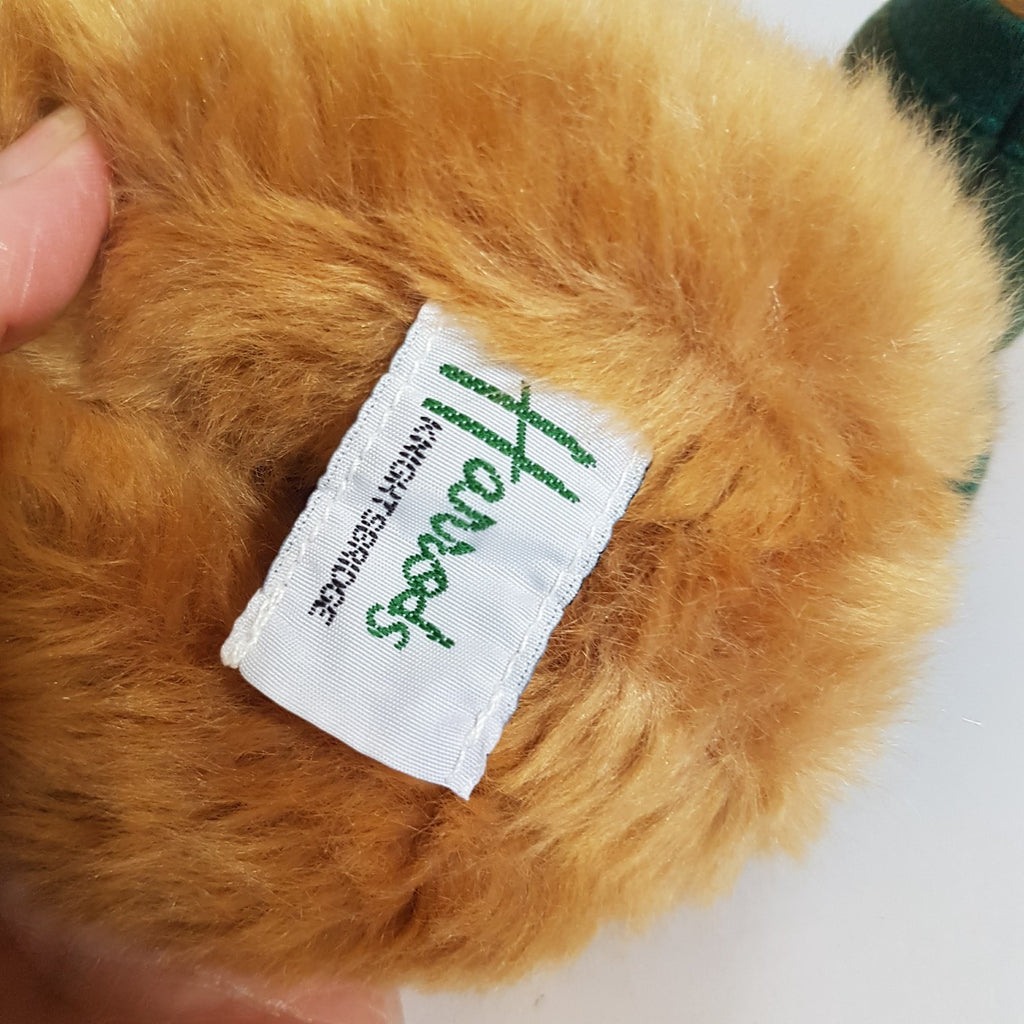 Harrods TEDDY BEAR Green Sweater 25cm Plush Soft Toy Stuffed Toy Collectible10