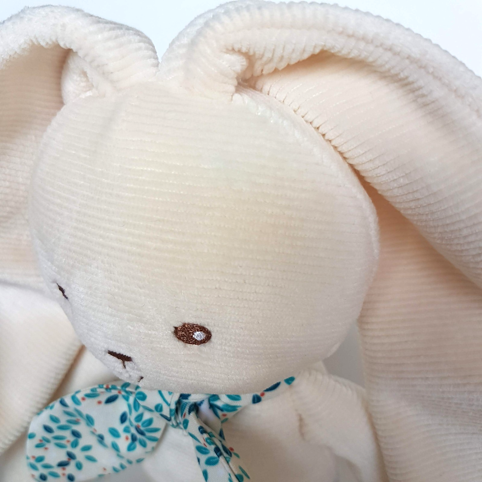 KALOO Baby BUNNY RABBIT Plush 31cm Stuffed Animal Soft Toy Corduroy Cream Floppy10