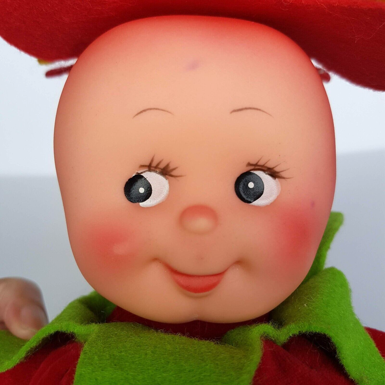 Cute TOMATO BABY DOLL Plush Fruit Rubber Face Velour Collectible Soft Toy Unique9