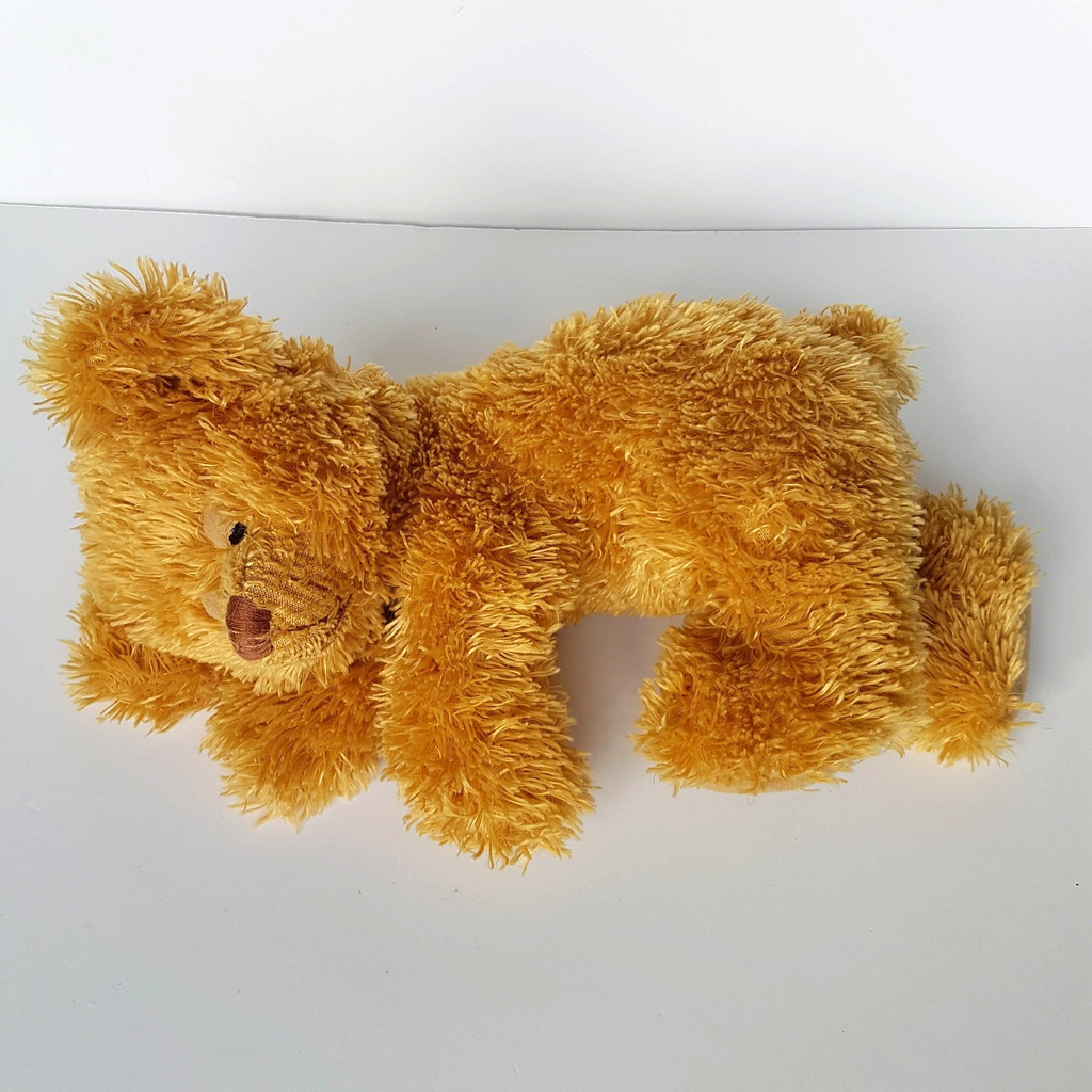 SLEEPY EYE TEDDY Plush Soft Toy 30cm Beanbag Sleeping Stuffed Animal Cuddly Cute3