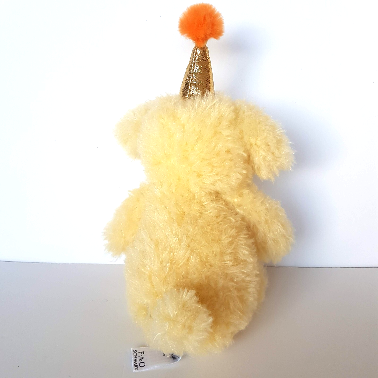 FAO Schwarz YELLOW PARTY DOG Puppy 30cm Plush Stuffed Animal Birthday Soft Toy8