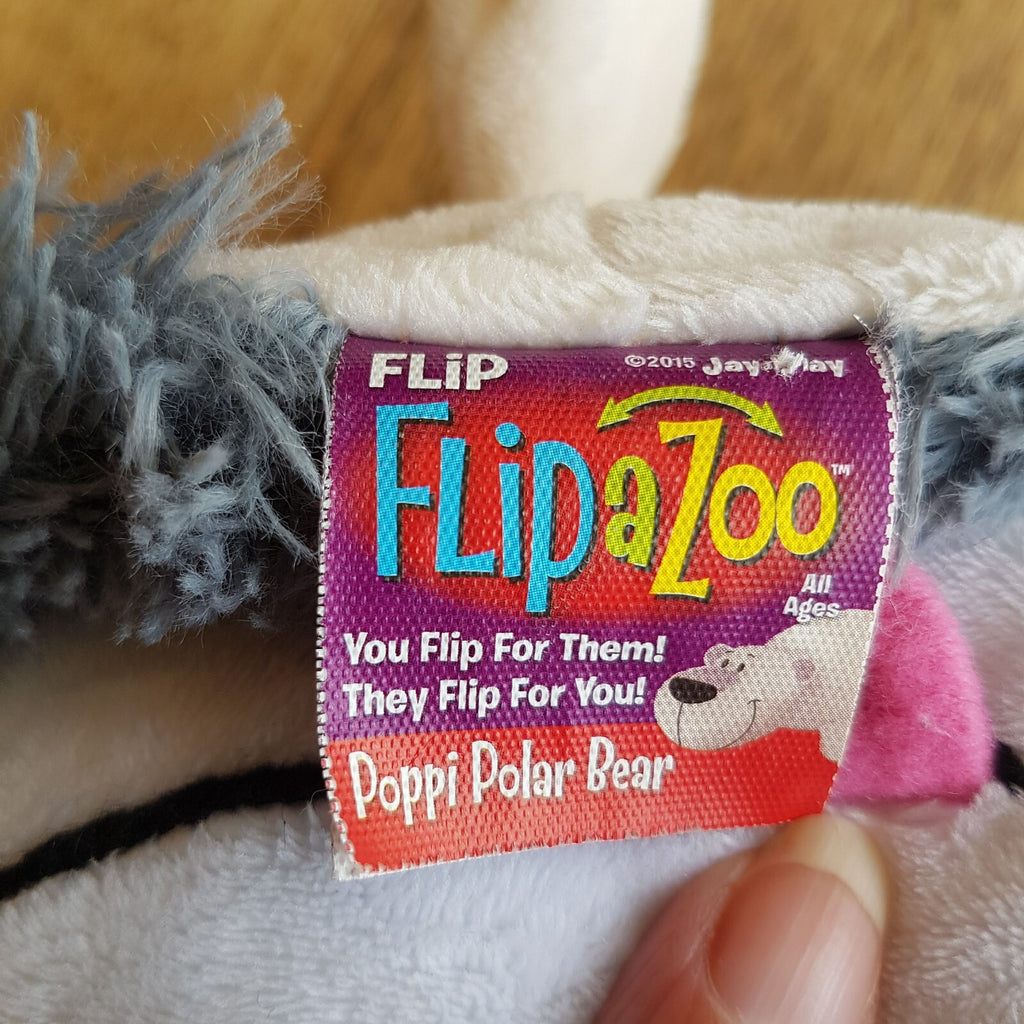 Flip a Zoo HUSKY DOG POLAR BEAR Plush 48cm Stuffed Animal Soft Toy Reversible11