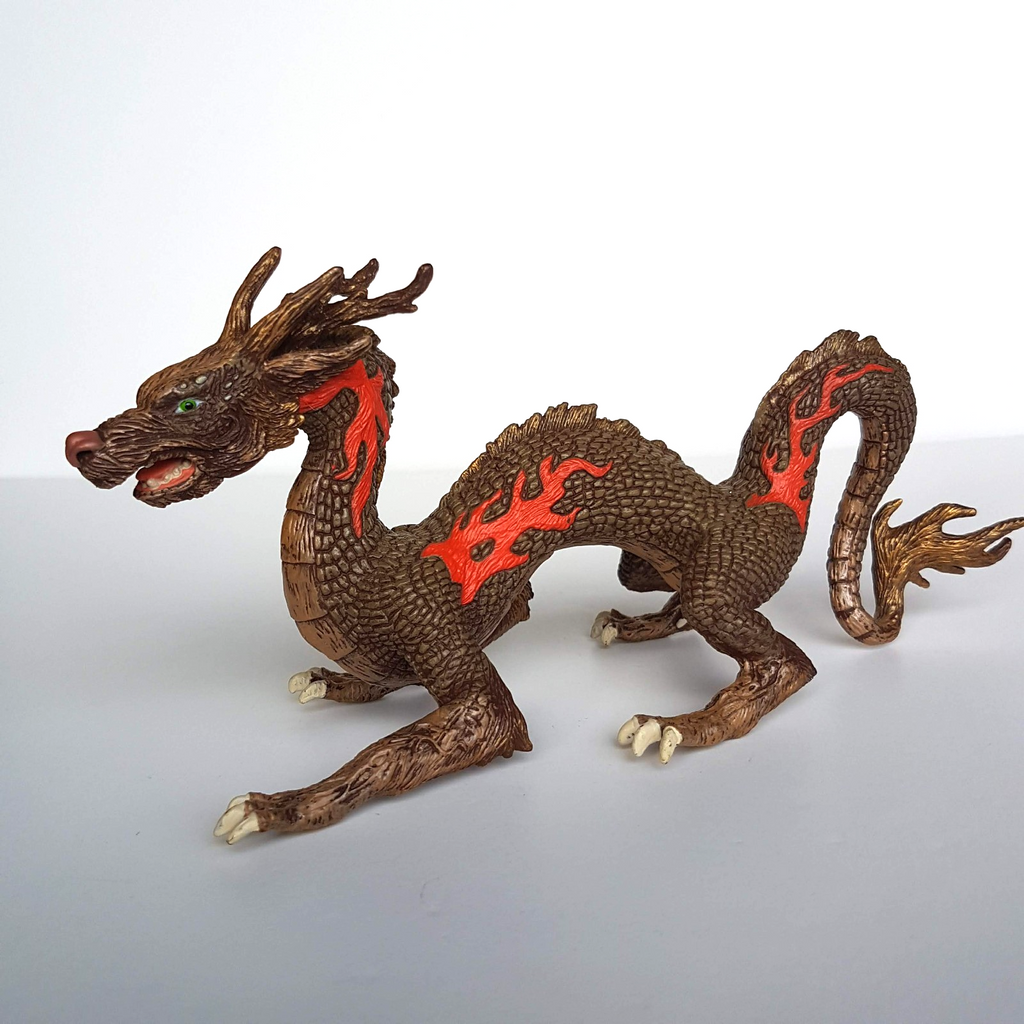 PAPO Dragon of the Rising Sun Collectible Vinyl Figurine Fire Fantasy Magic Toy0