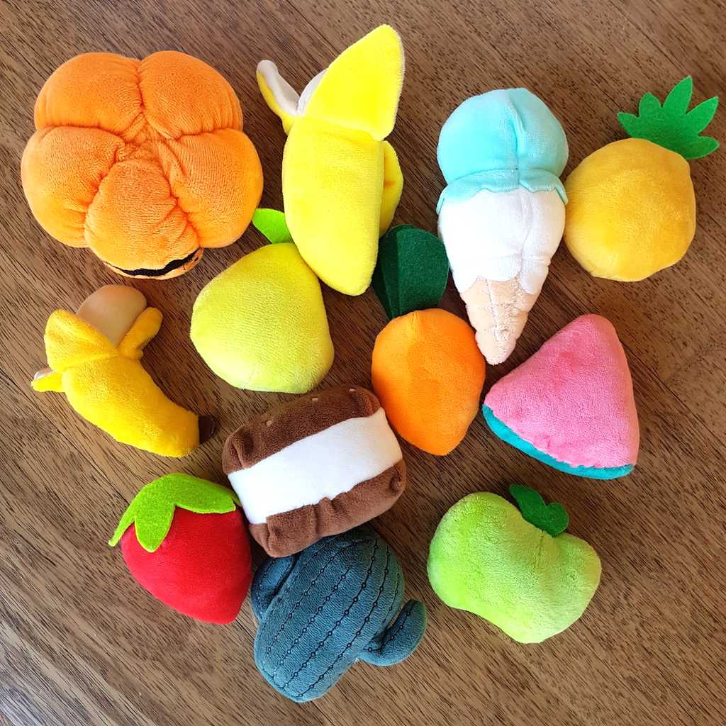 Mixed FOOD PLUSH Soft Toy Stuffed Food Small Toys Fruit Icecream Vegetables5