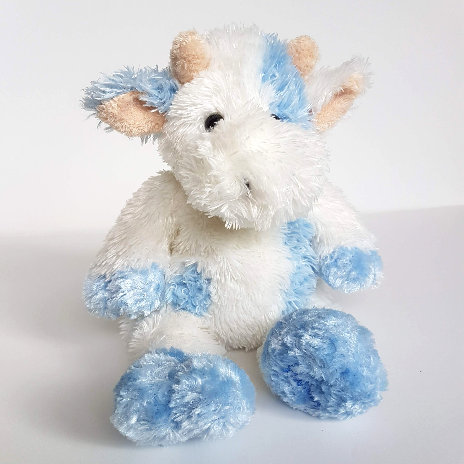 Adorable HARRODS COW BULL Floppy Plush Blue White 26cm Soft Toys Stuffed Animal1