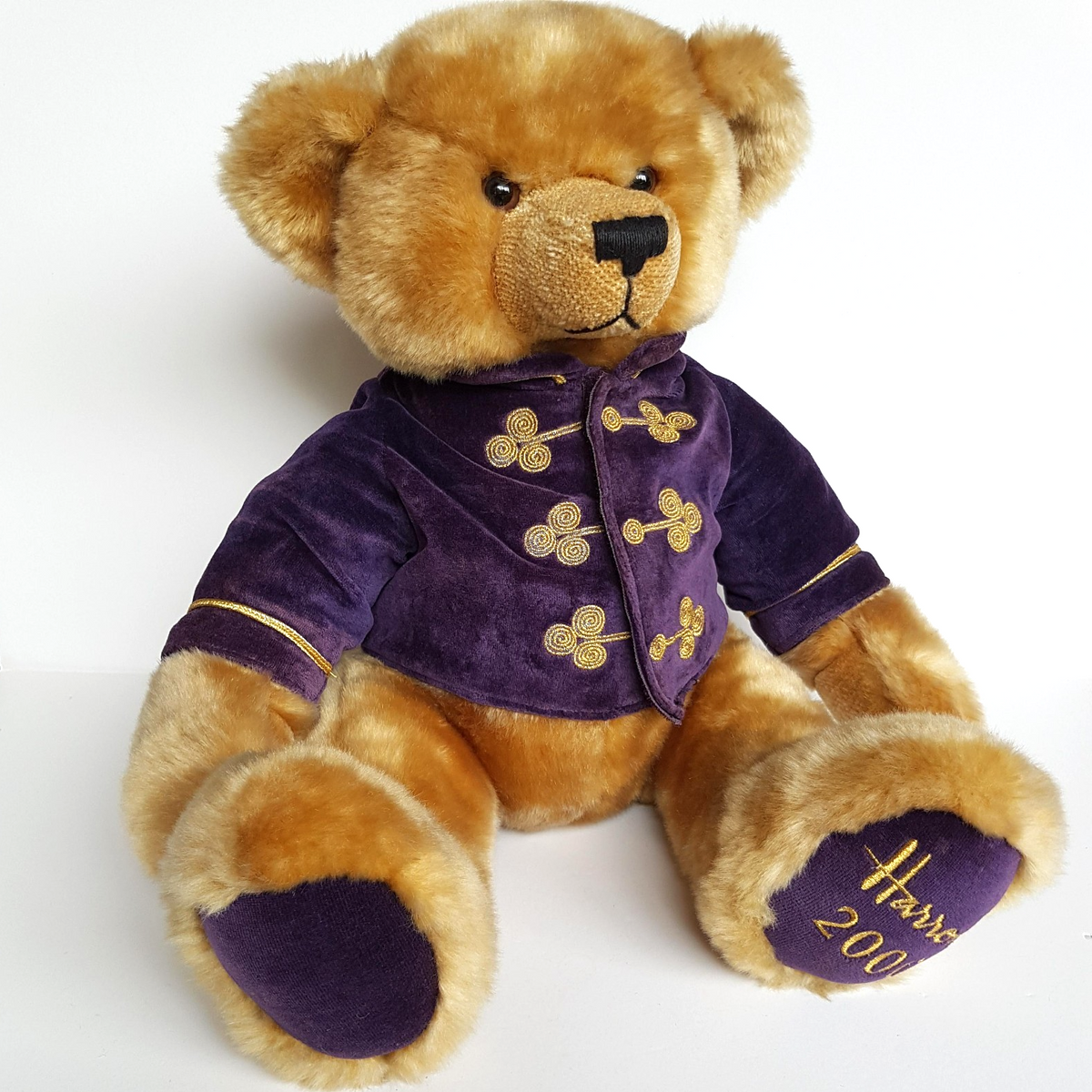Harrods CHRISTMAS 2000 Teddy Bear Plush 34cm Large Stuffed Animal Soft Toy Cute0