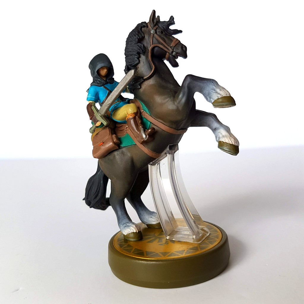Nintendo Amiibo LINK RIDER HORSE Zelda Breath Of The Wild Figure Gaming Loose0