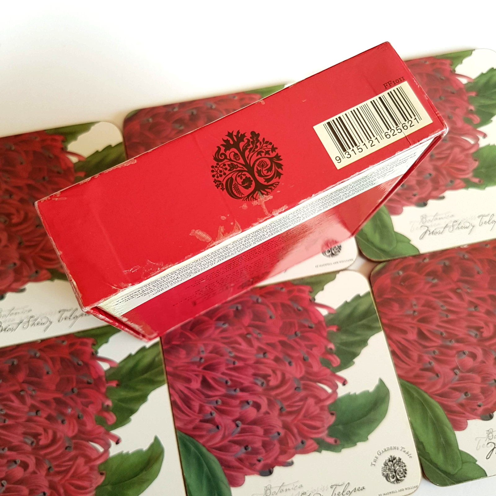 THE GARDENS TABLE Waratah Coaster Set Botanical Flower Royal Botanic Gardens6