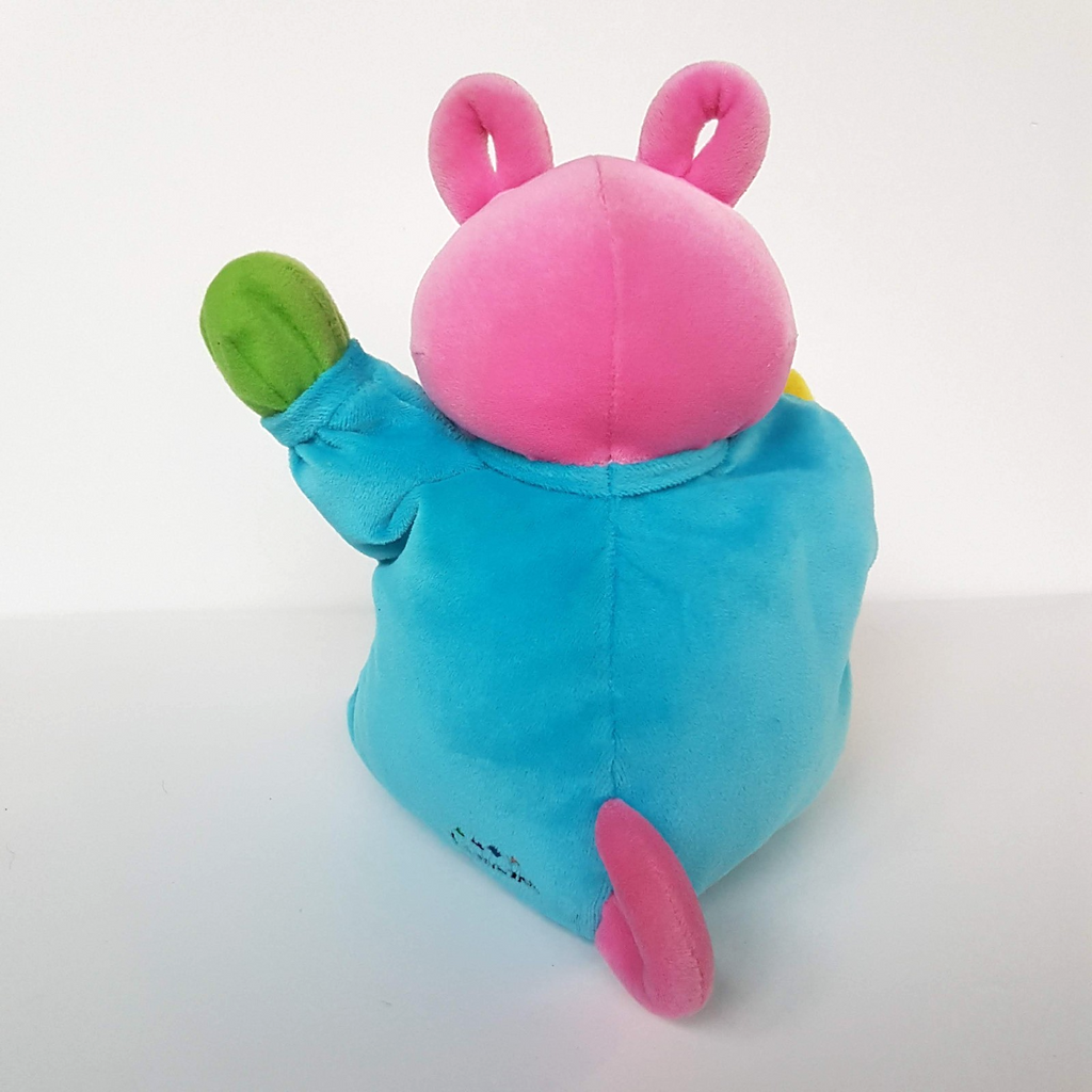 Rare Lamaze VELOUR HIPPO Plush 28cm Colour Block Rattle Stuffed Animal Soft Toy3
