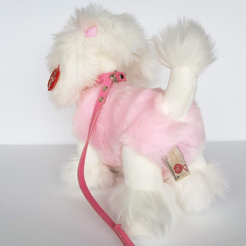 Keel POODLE DOG Plush Puppy 25cm Pet Lead TAG Leash Stuffed Animal Soft Toy Cute5