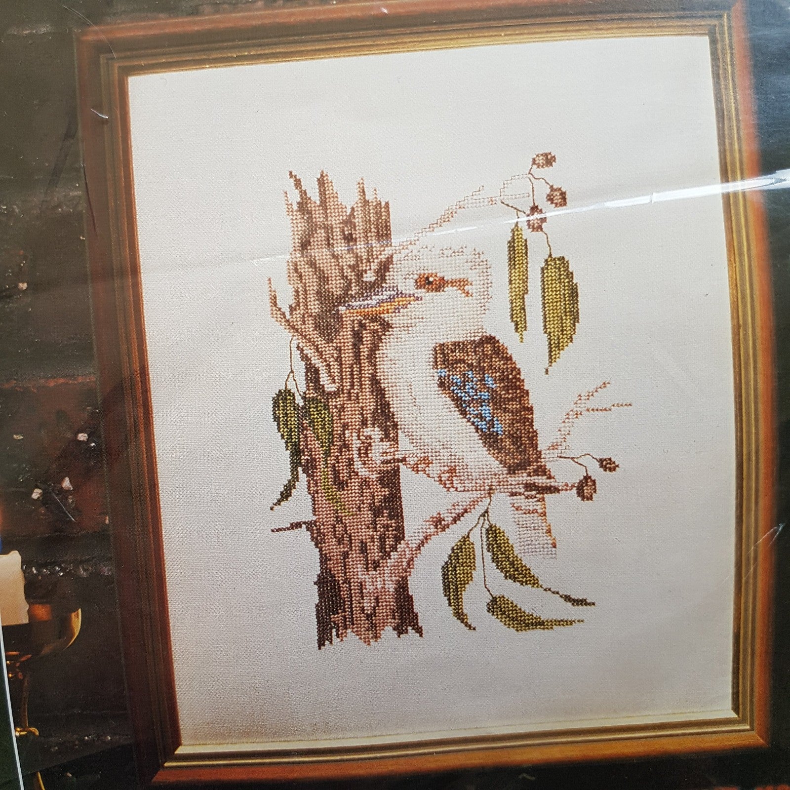 Danico LAUGHING KOOKABURRA Cross Stitch Kit Vintage Craft Australian Animal Bird3
