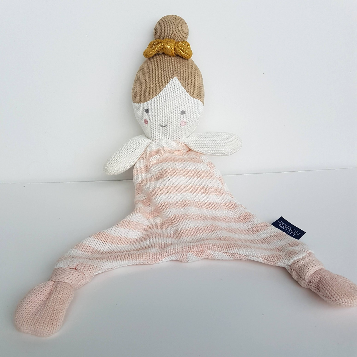 Living Textiles SOPHIA GIRL LOVEY Pink Knit Comforter Security Blanket Soft Toy0
