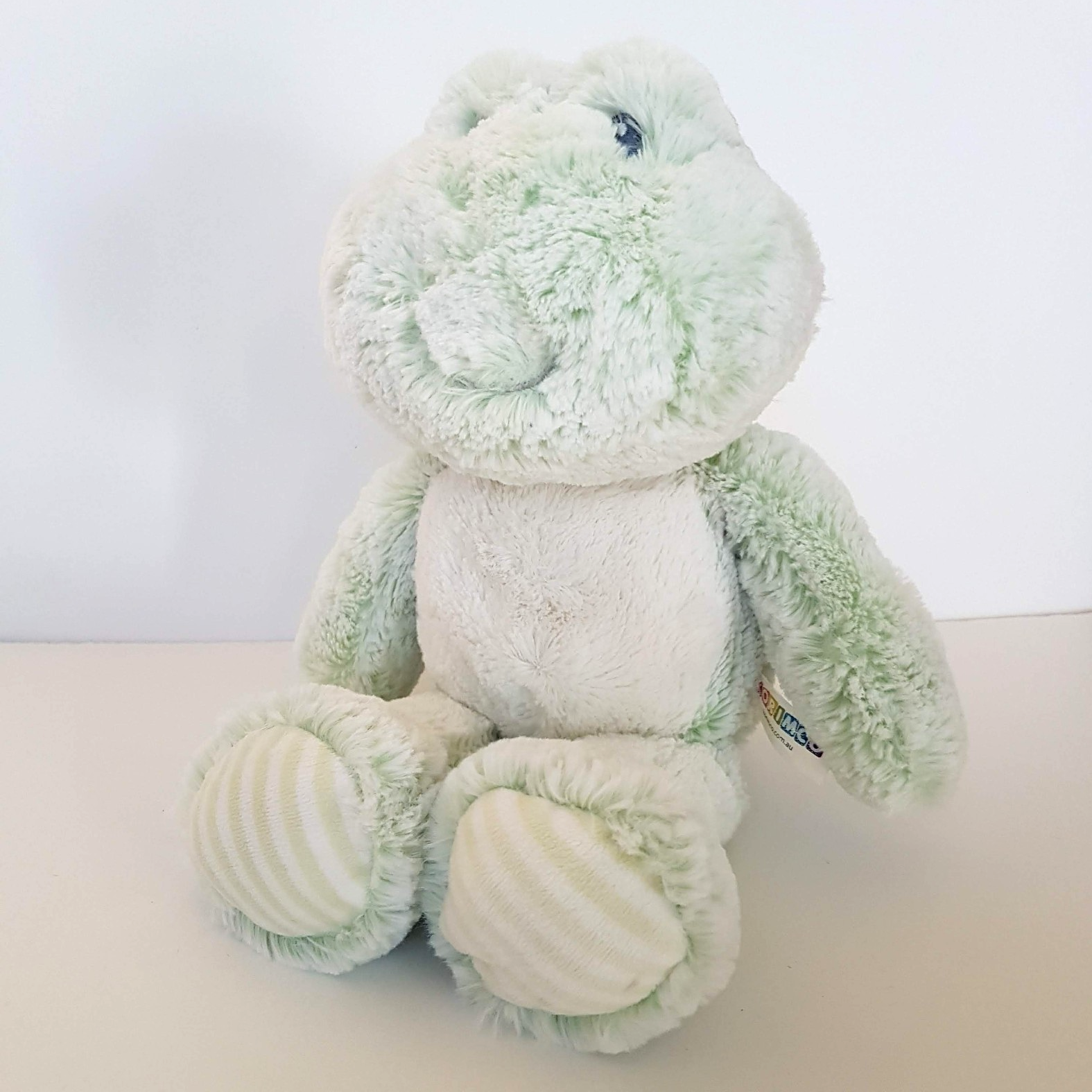 Korimco GREEN FLOPPY FROG Plush 36cm Stuffed Animal Soft Toy Cuddly Amphibian1