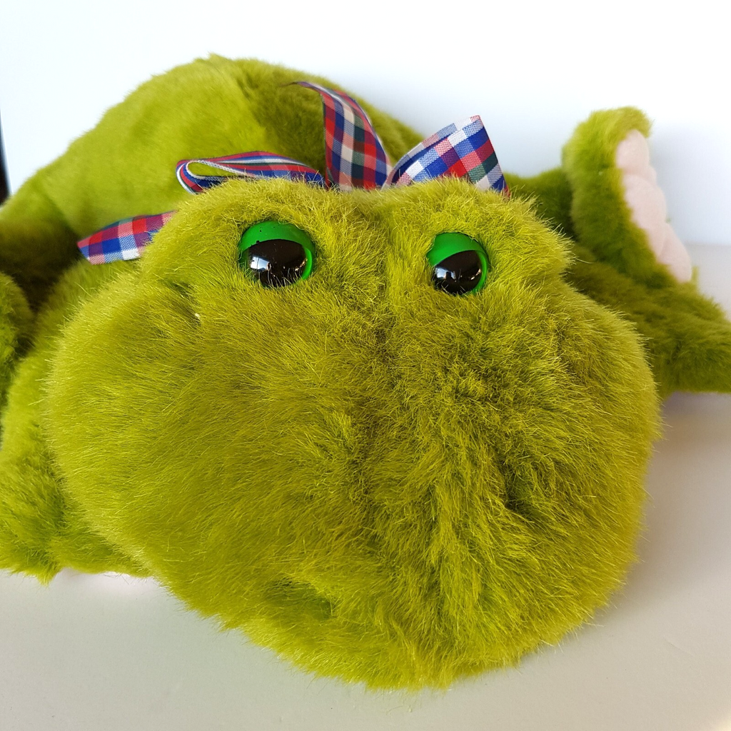 Cuddle Wit GREEN FROG Plush 41cm PILLOW Reptile Soft Toy Stuffed Animal POCKET1