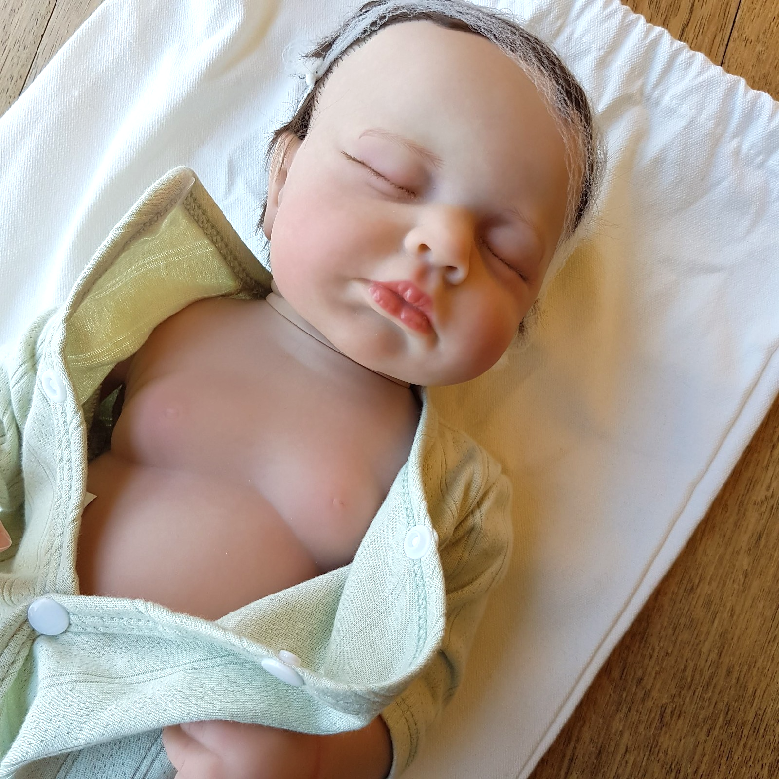 Doll Reborn LIFELIKE BOY BABY Root Hair Realistic 46cm 1kg Weighted Articulated14